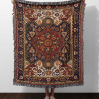 Red & Gold Persian Rug